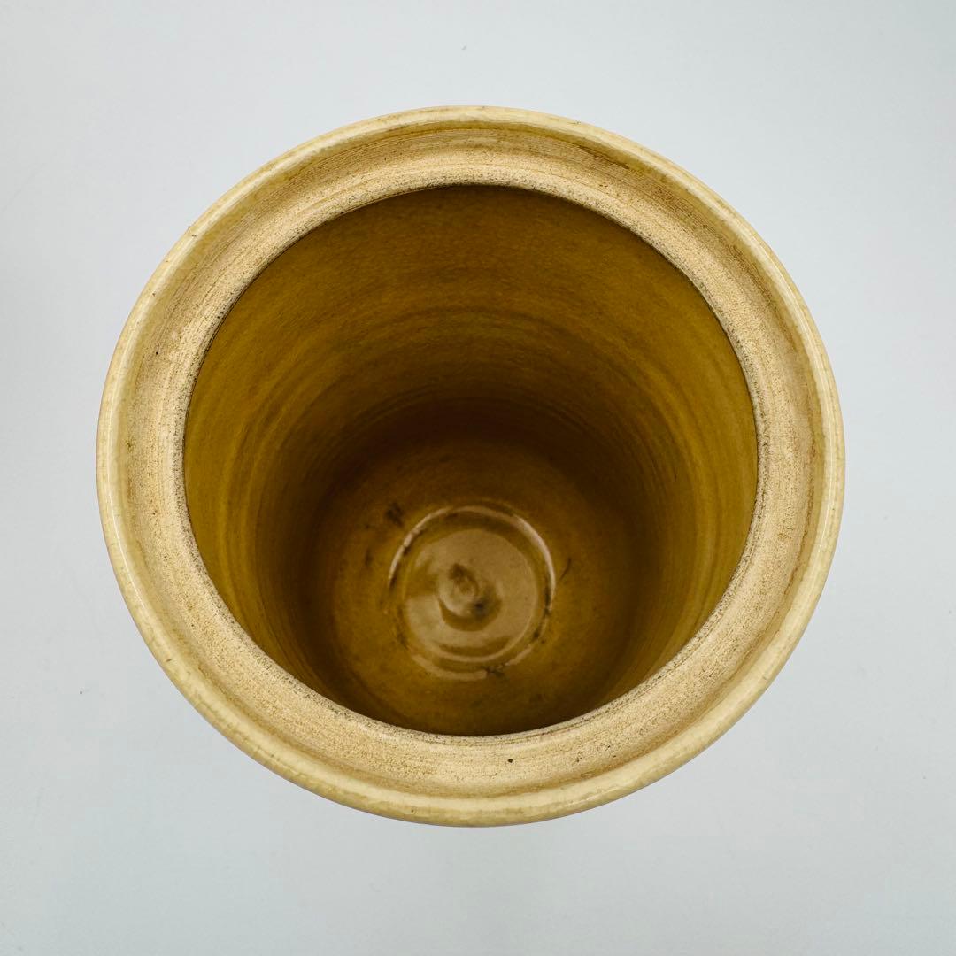 【仁清　色絵　長水指　春風　淡々斎】骨董　アンティーク　インテリア