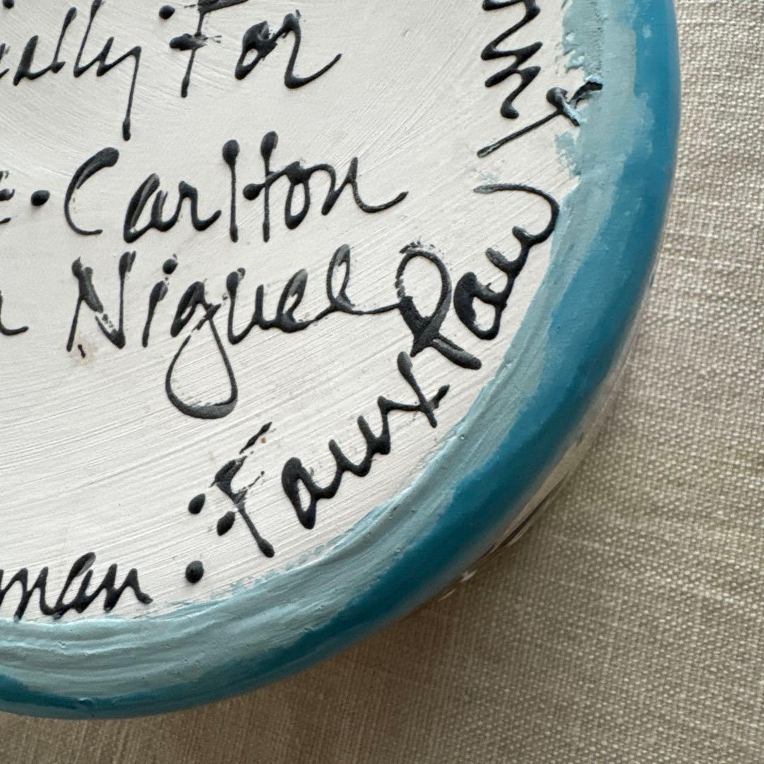 リッツカールトン　パラソルとヨットとトイプードルのデザインの陶器ボウル