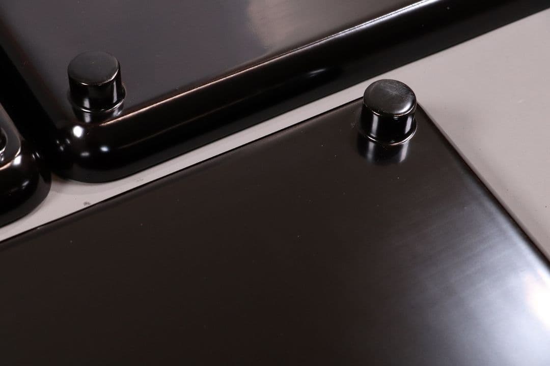 CL76 能登輪島塗 蔦金蒔絵 欅地 木地呂塗 足付四方膳 五客 木製漆器