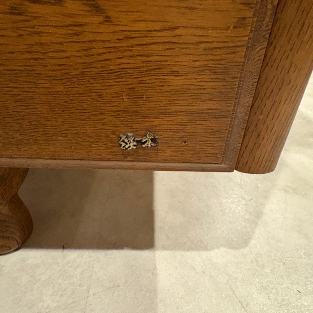 浜本工芸 片袖机 ナラ材 クラシック 書斎机 学習机 パソコンデスク オーク材