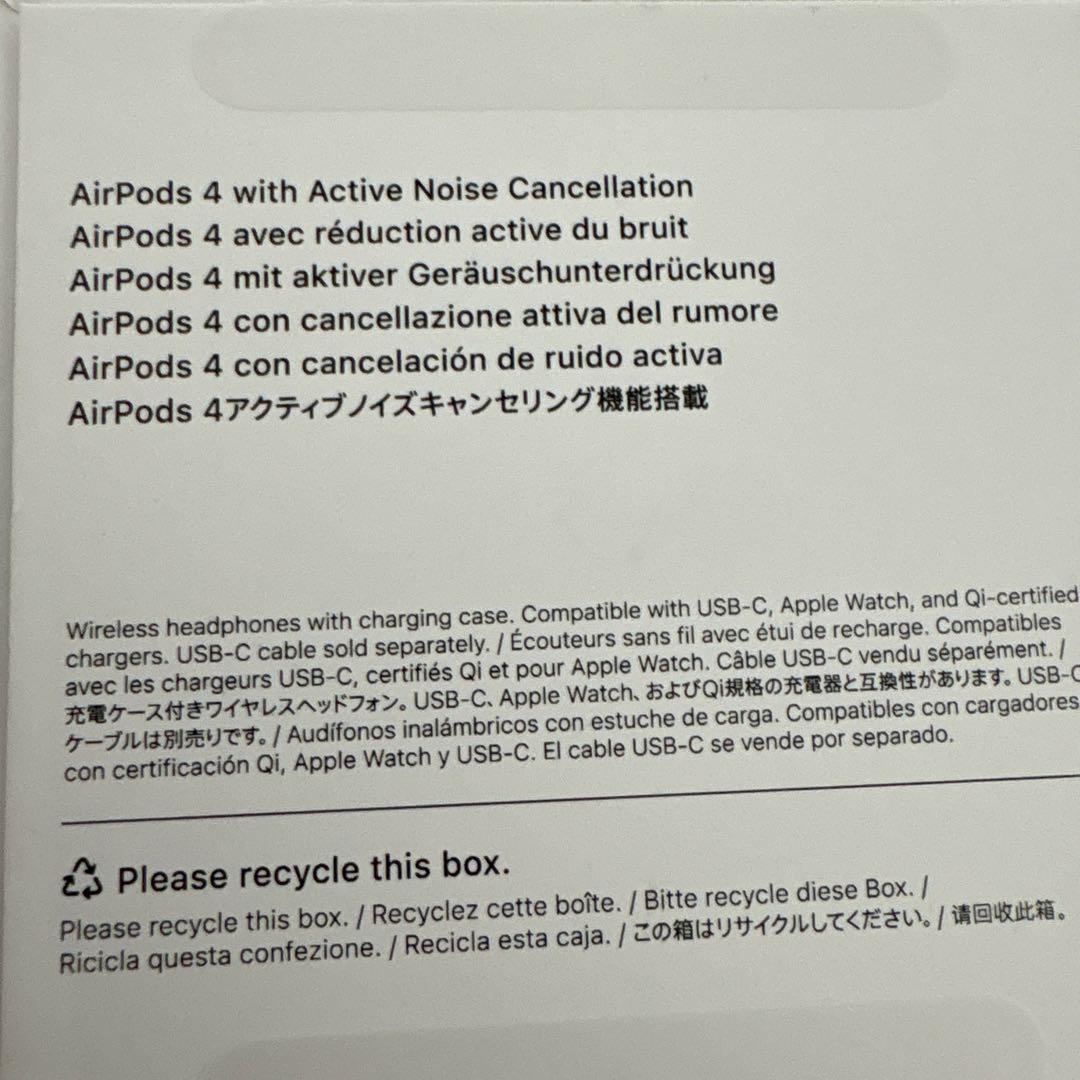 Apple AirPods4ノイズキャンセリング付き