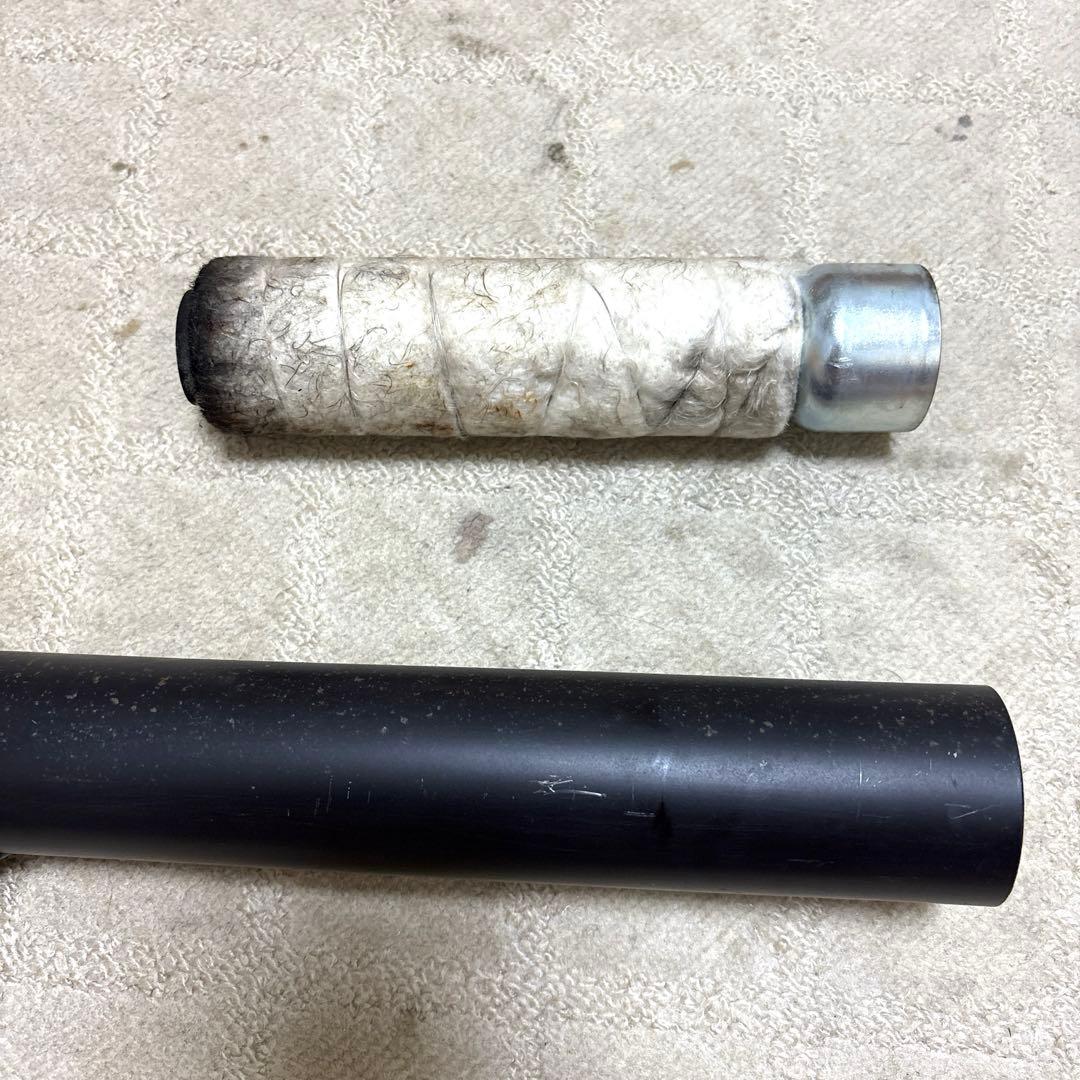 プリティーレーシング　スーパーカブ50 ショート管　社外マフラー　ブラック　中古