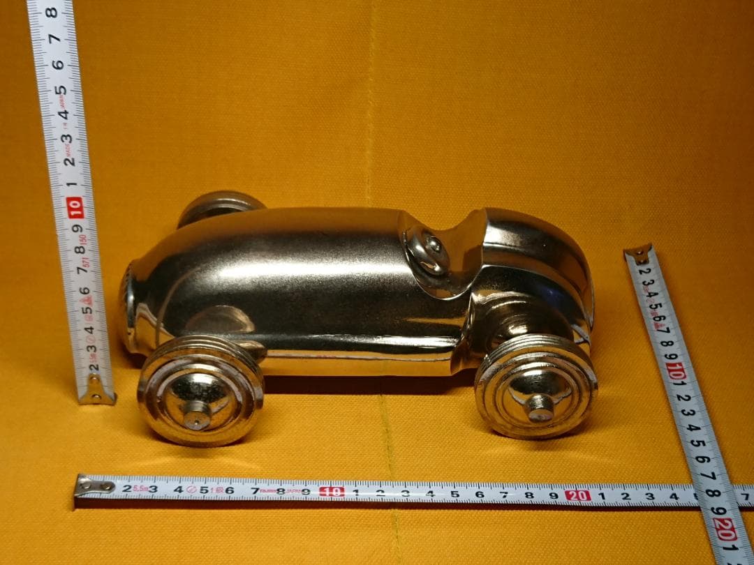 【美品】クルマ　金属　オブジェ　置物　インテリア　工芸品　美術品　A2564