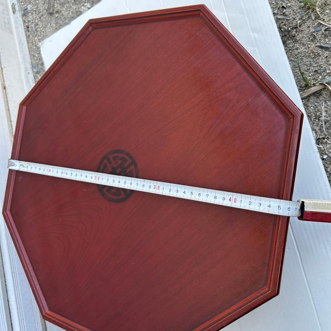 八角形の木製座卓　韓国ちゃぶ台