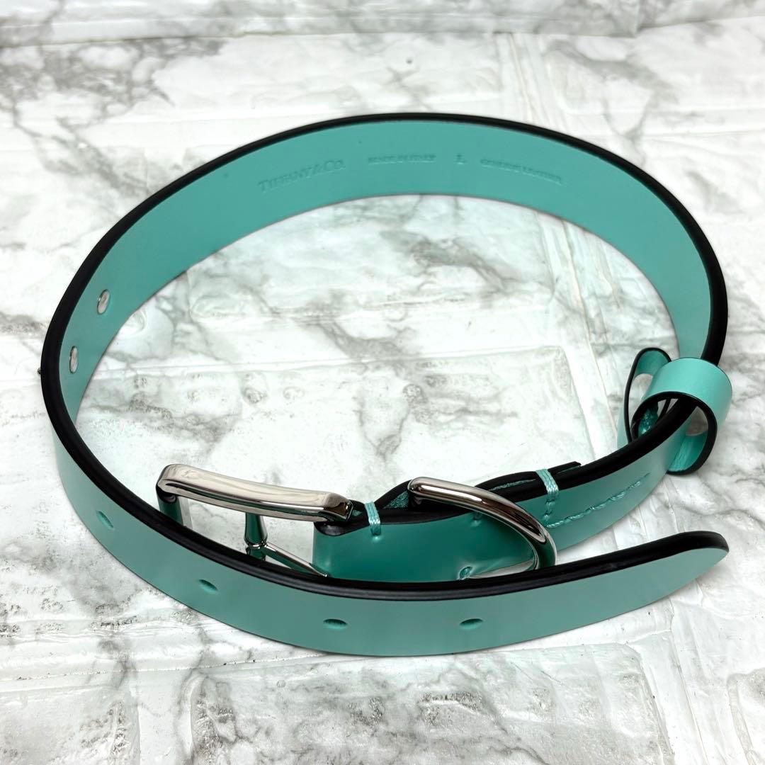 未使用品　TIFFANY ティファニー　首輪　ティファニーブルー　レザー