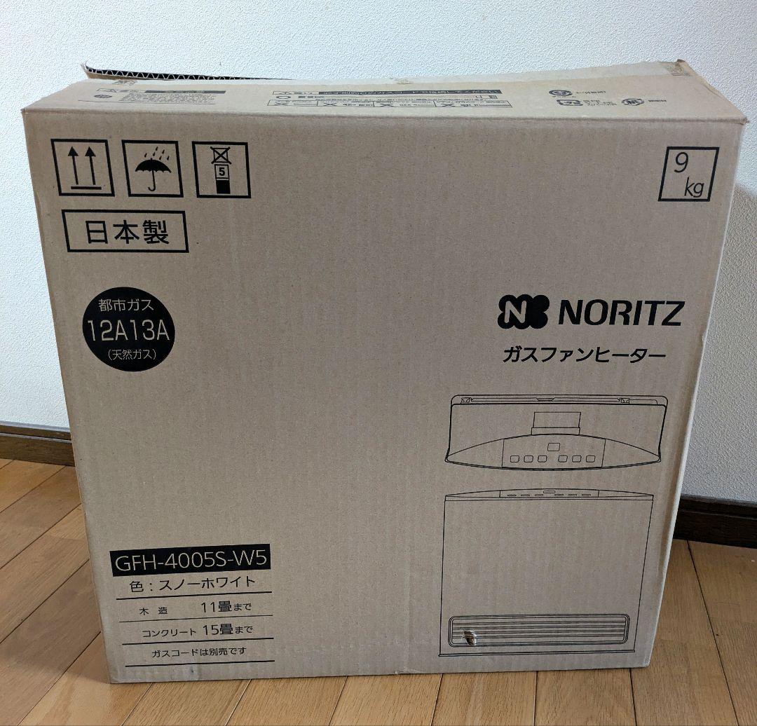 NORITZ ガスファンヒーター 都市ガス用　GFH−4005S−W5