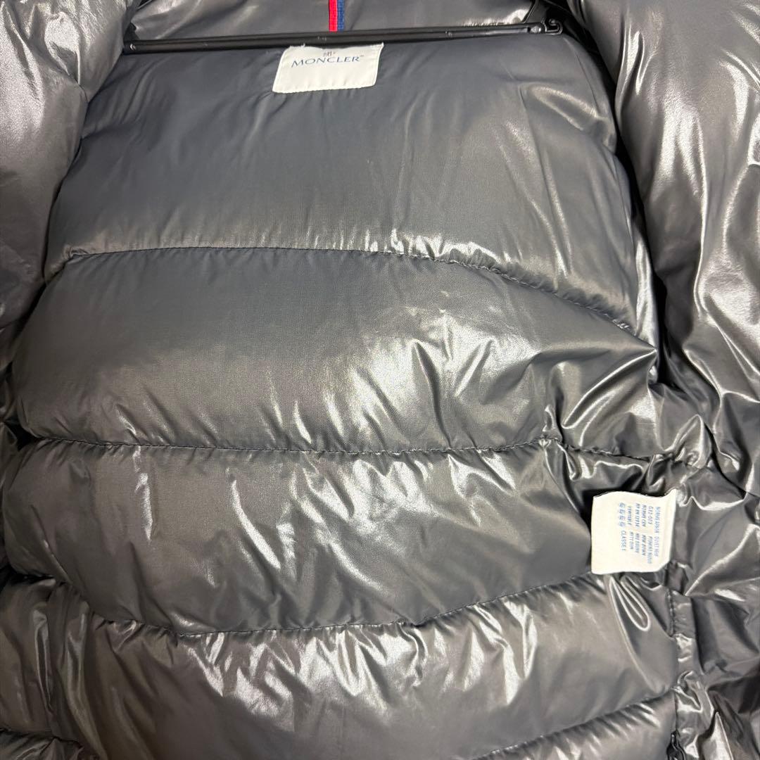 【古着】MONCLER 黒 ダウンジャケット フード付きLサイズ