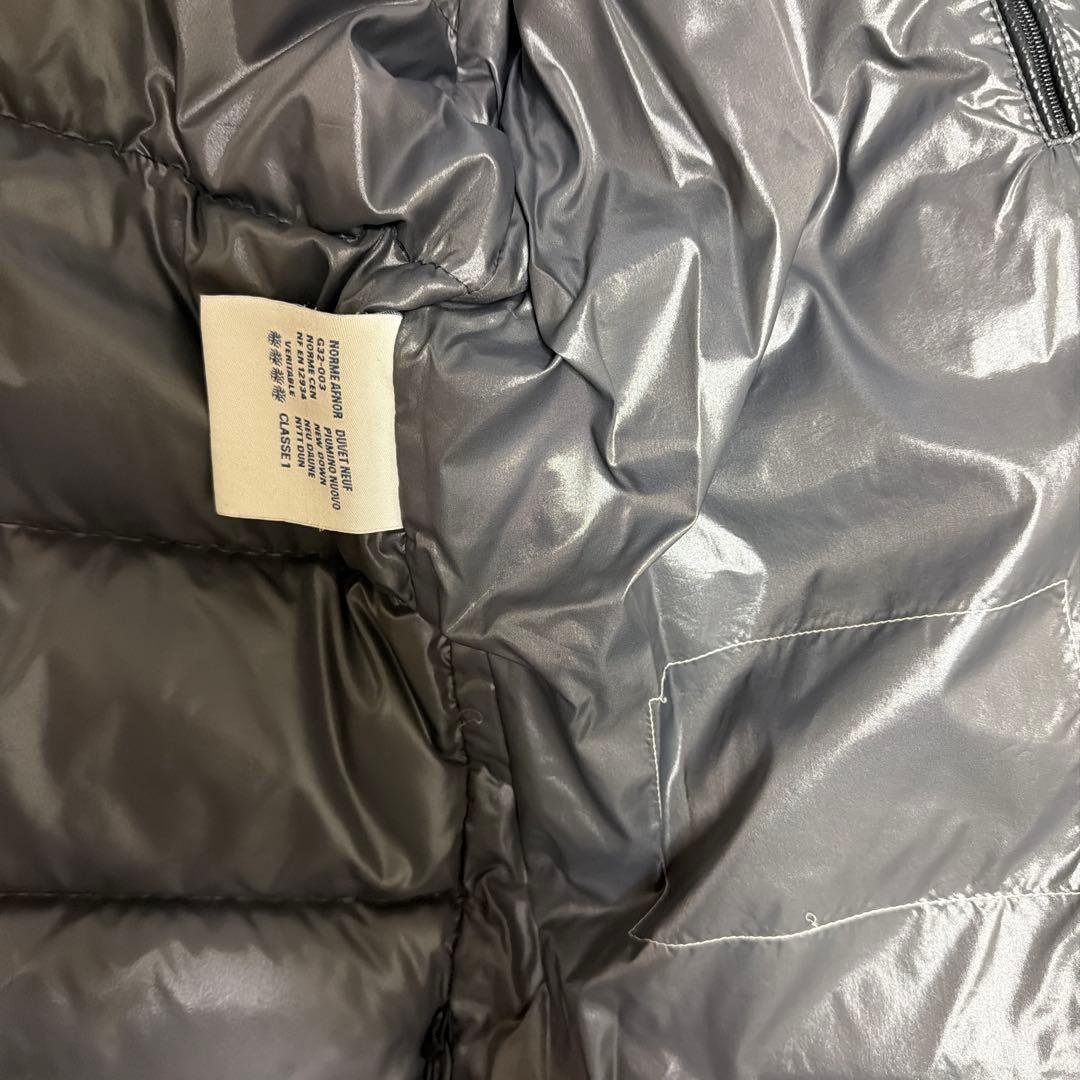 【古着】MONCLER 黒 ダウンジャケット フード付きLサイズ