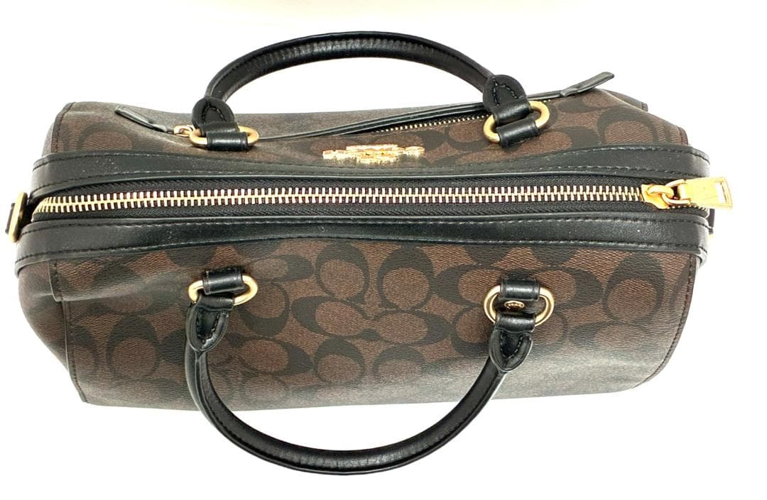 25O12-037 コーチ 2wayバッグ ブラウン F83607 ブランド