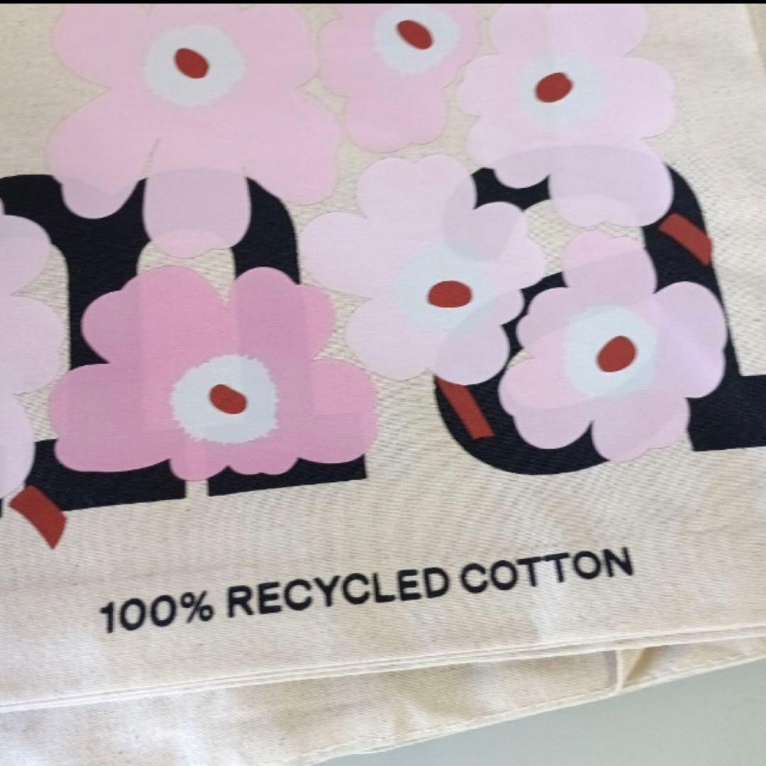 マリメッコ　ノベルティトートバッグ　桜ピンク　ウニッコ