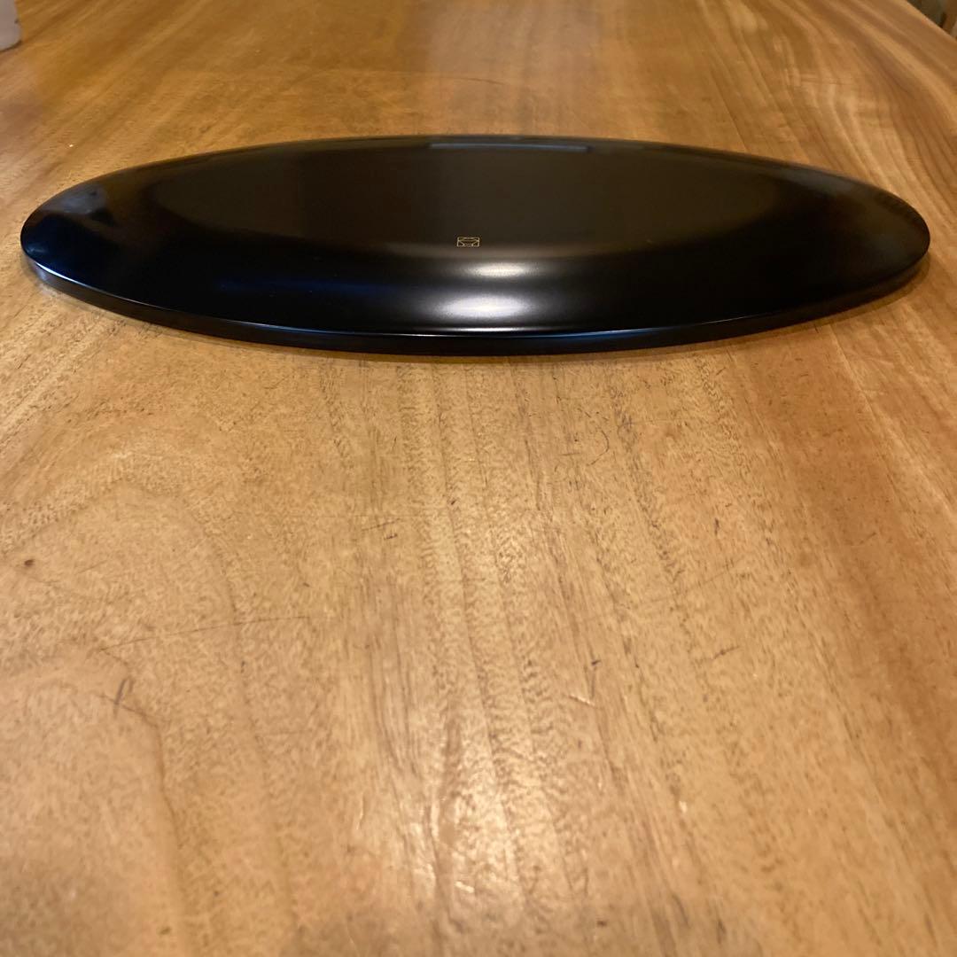 宮内庁御用達 山田平安堂 オーバルプレート 龍水 漆器 金蒔絵