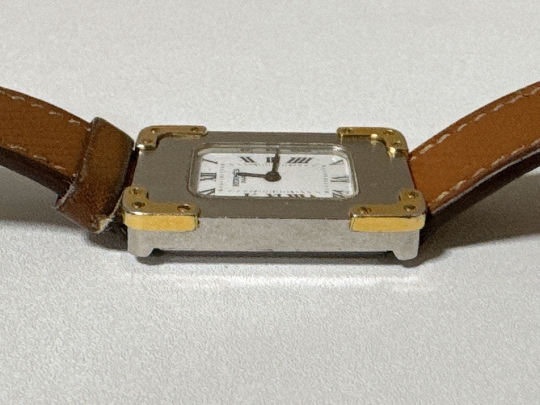 HERMES エルメス レディース腕時計 クロアジュール QZ レザーベルト