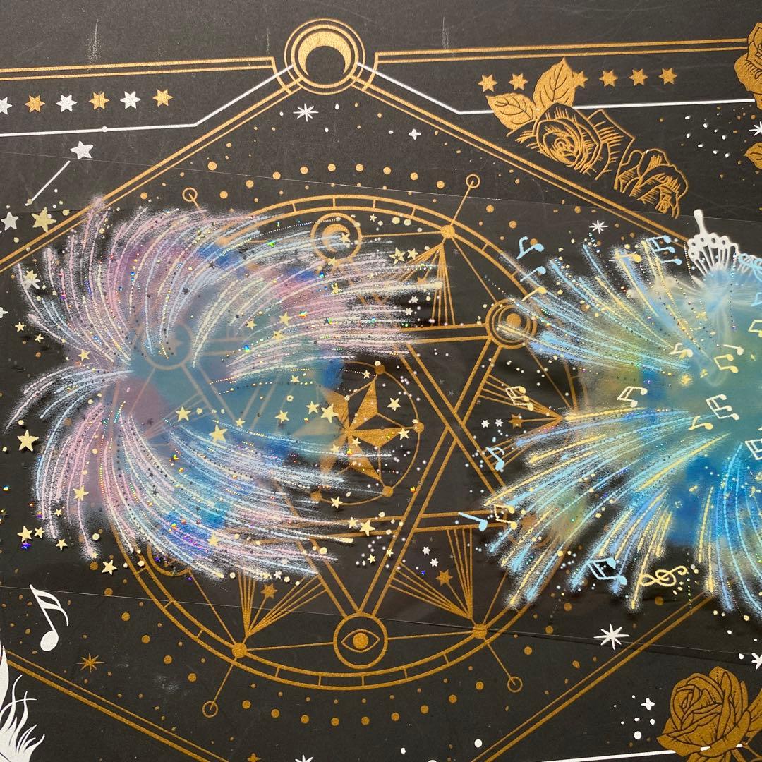 【9236】海外　中古巻貝殻銀マスキングテープ　半透明花火　装飾背景系　残量多め