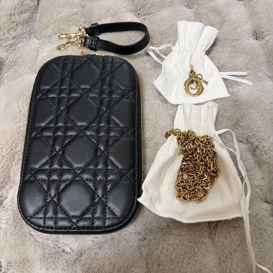 【正規品】Christian Dior フォンフォルダー ブラック