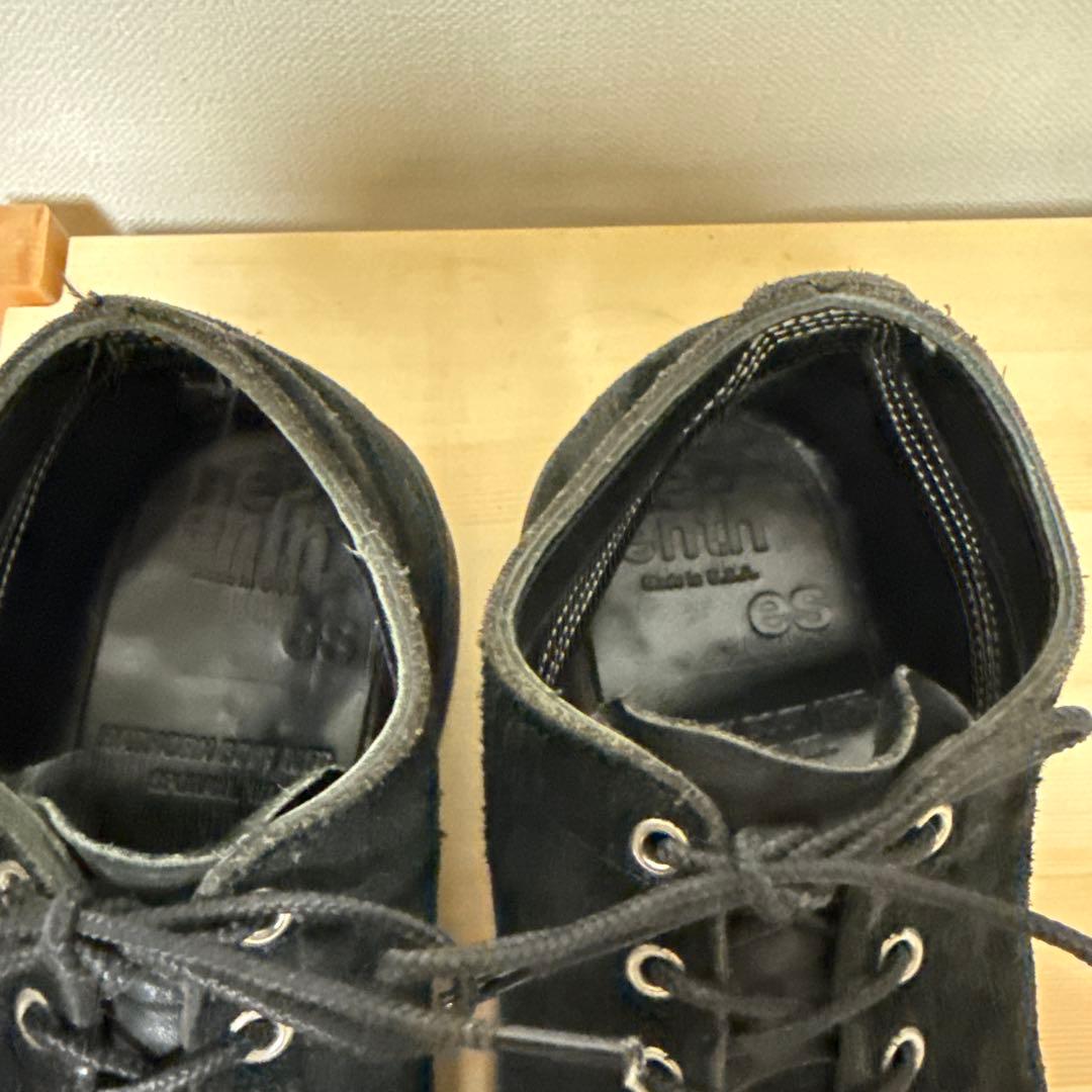 黒 スエード ワークブーツ