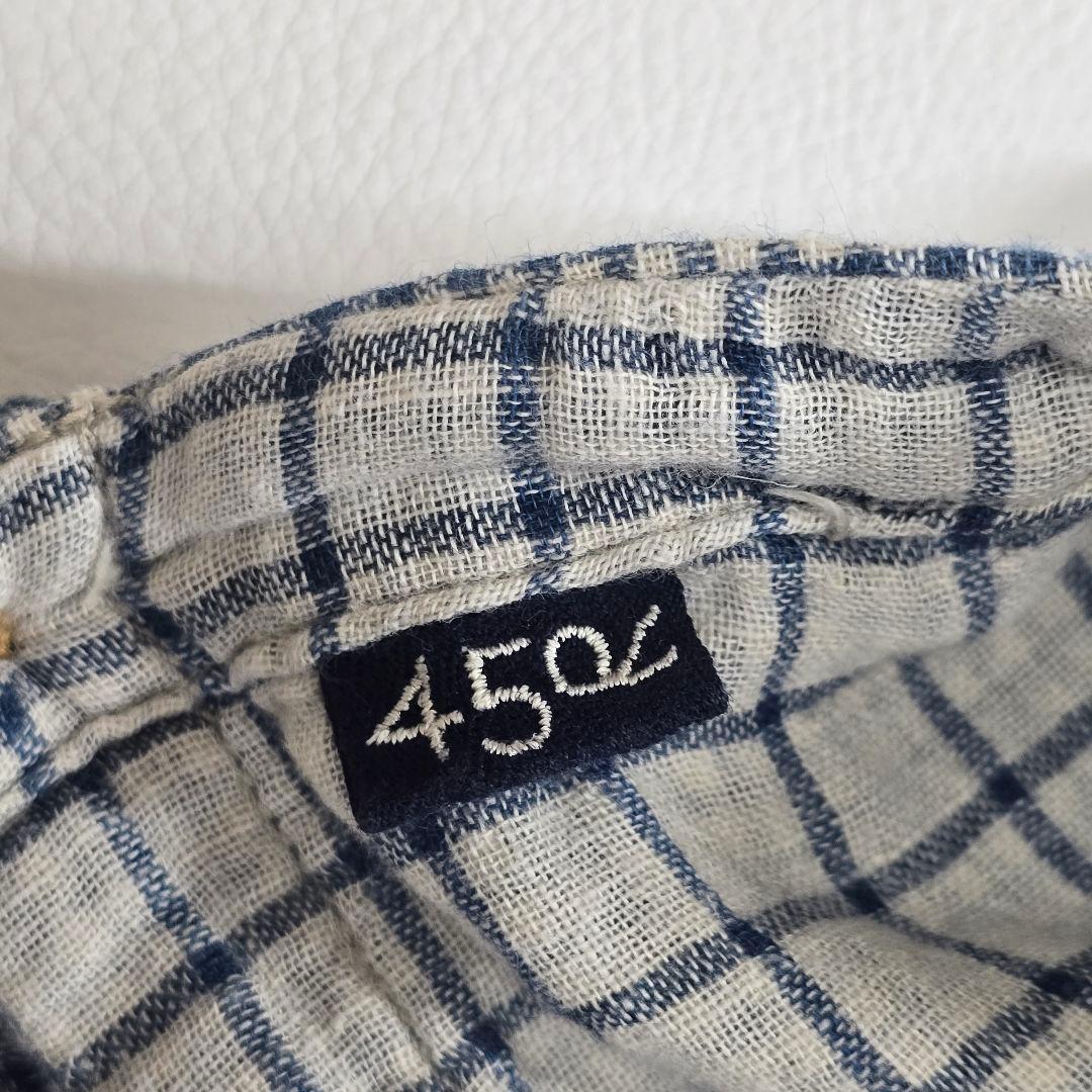 45R フォーティファイブアール　ふわふわ二重織deTシャツブラウス　インディゴ