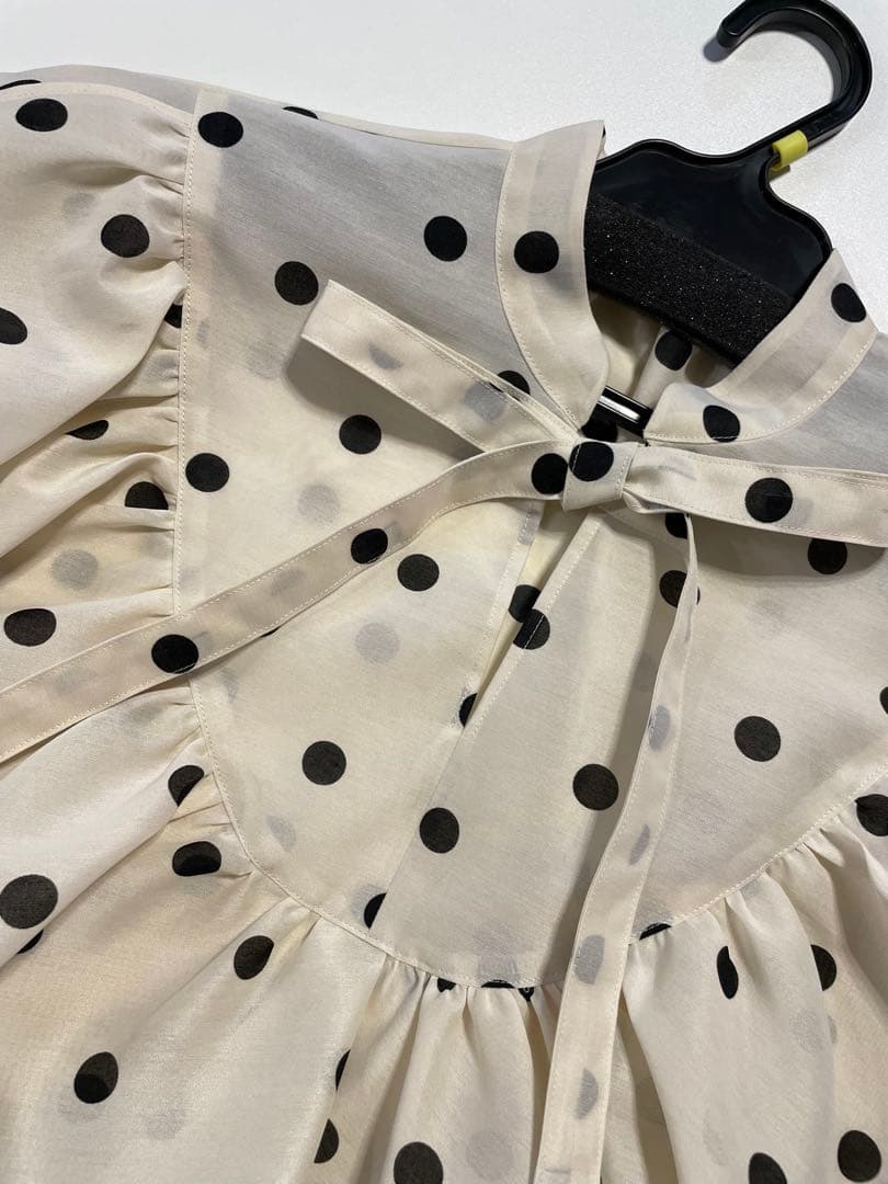 ゆ*ゆ様 seventen セブンテン　シアードットブラウス (アイボリー) S