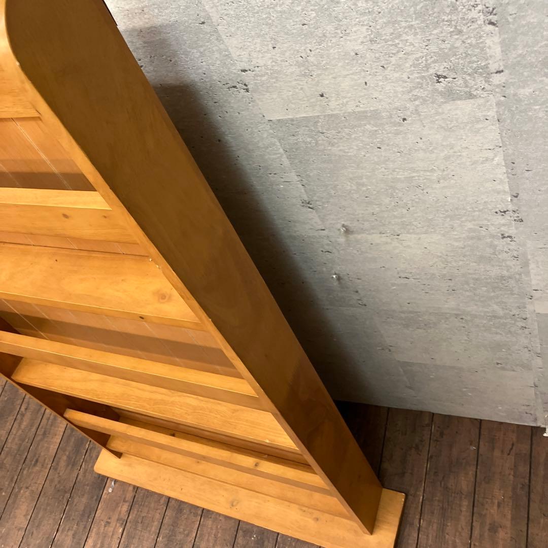 北欧レトロ 木製飾り棚 3段 立て掛け ブックスタンド 本立て 飾り棚 古家具