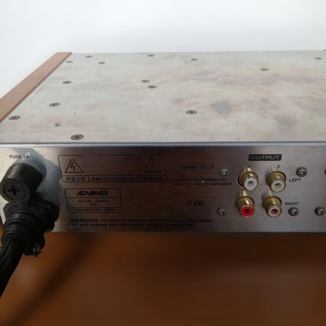 Sunvalley ADVANCE SV-3 真空管プリアンプ