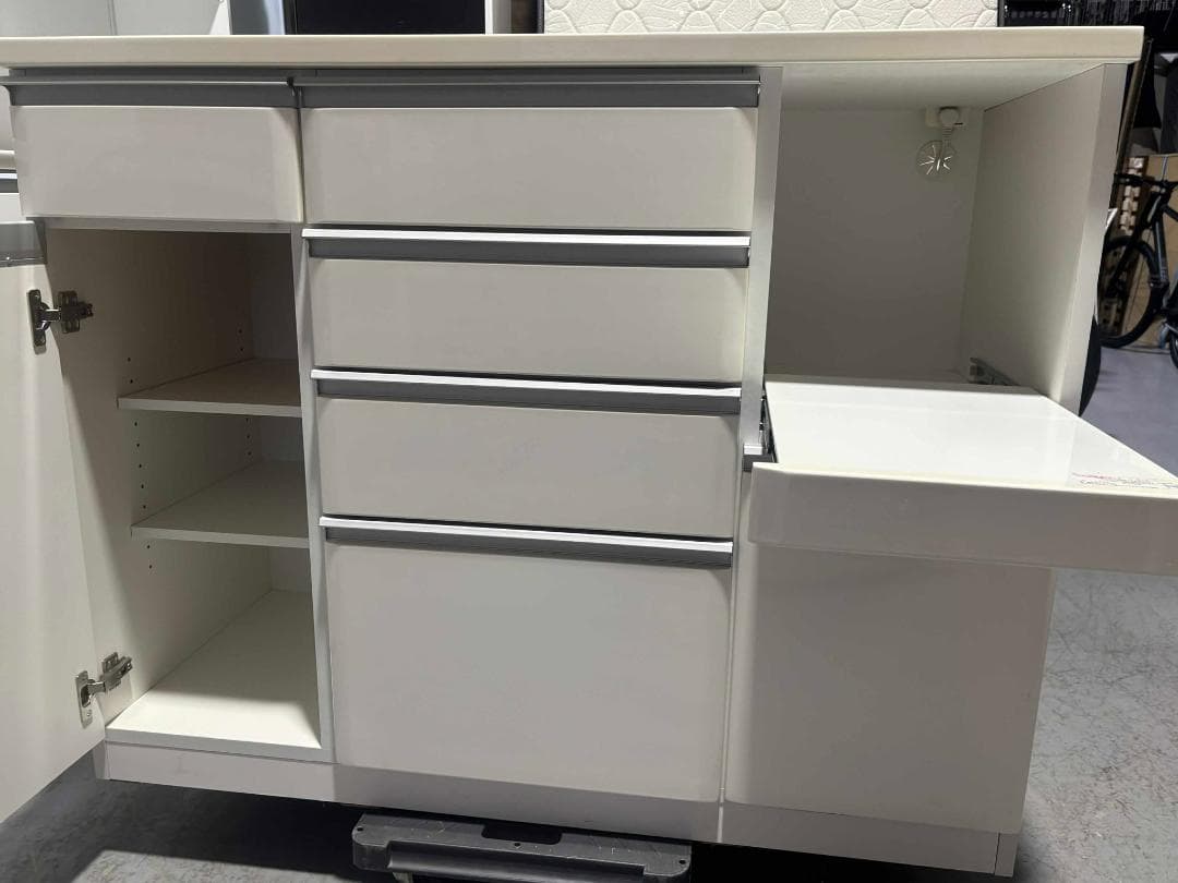 マサNITORI ニトリ キッチンカウンター、キッチンボード、幅120cm