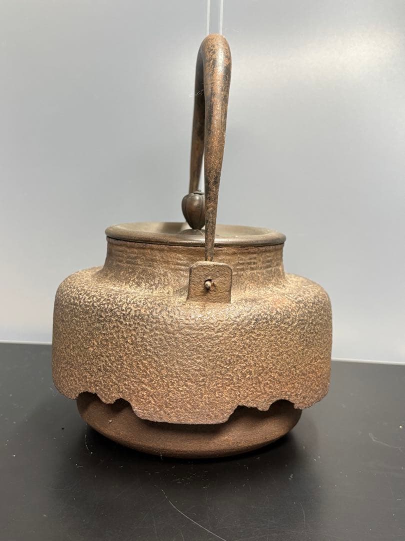 希少 大國寿朗造 鉄瓶 茶道具 茶器 古美術 骨董品 名誉 大日本釜師 名人