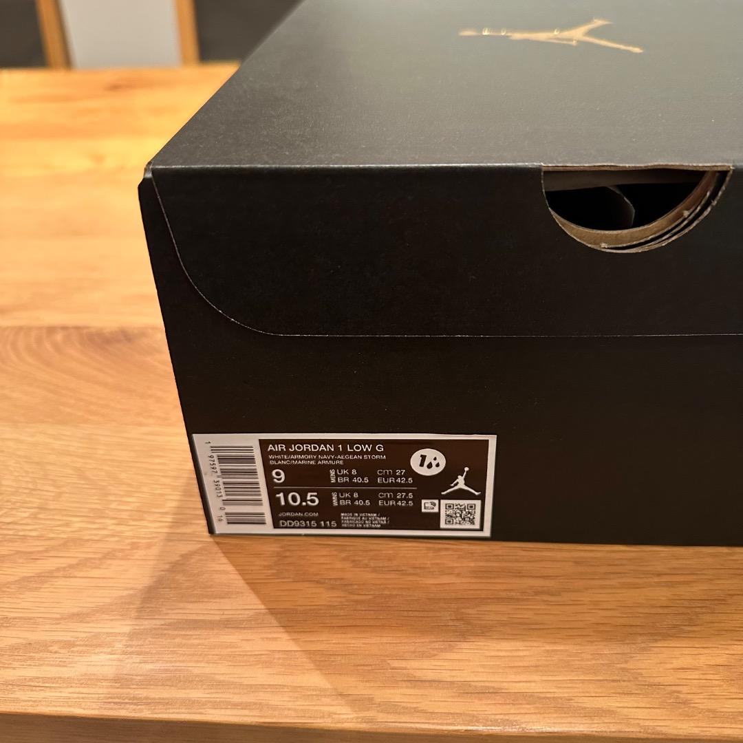 Nike エア ジョーダン 1 LOW G ブルー 27.0cm