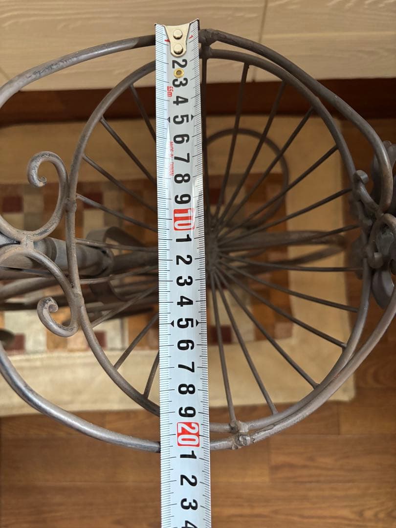 アイアン三輪車　プランタースタンド　アンティーク　オブジェ　ガーデン　カフェ