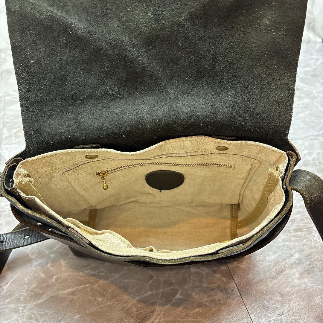 SLOW BEAMS別注 Flap Shoulder Bag 肉厚 本革 スロウ