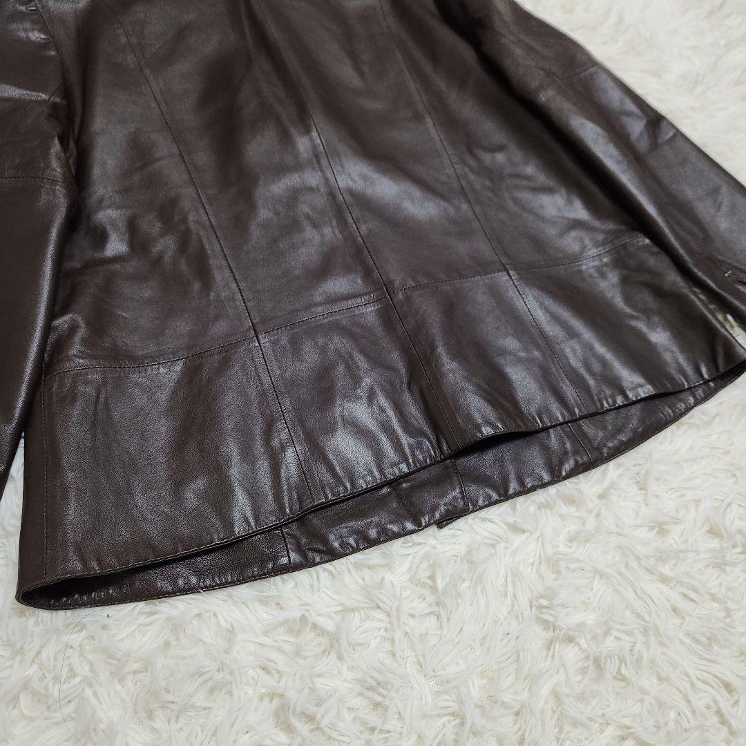 【本革】レリアン ラムレザー ライダースジャケット 大きめ XLサイズ