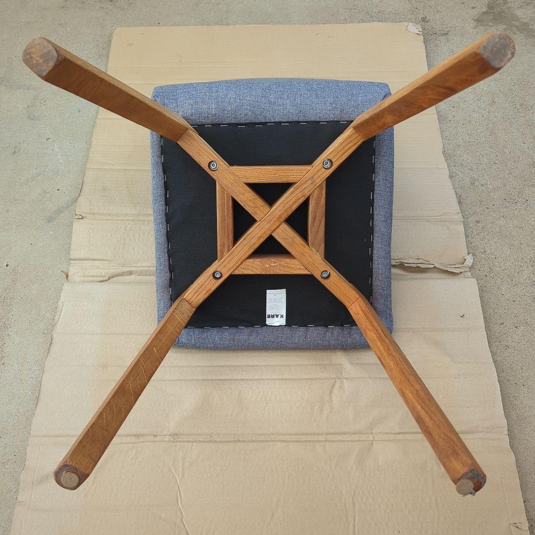 マーガレット　KARE グレー パブリック ダイニングチェア 布張り⑦