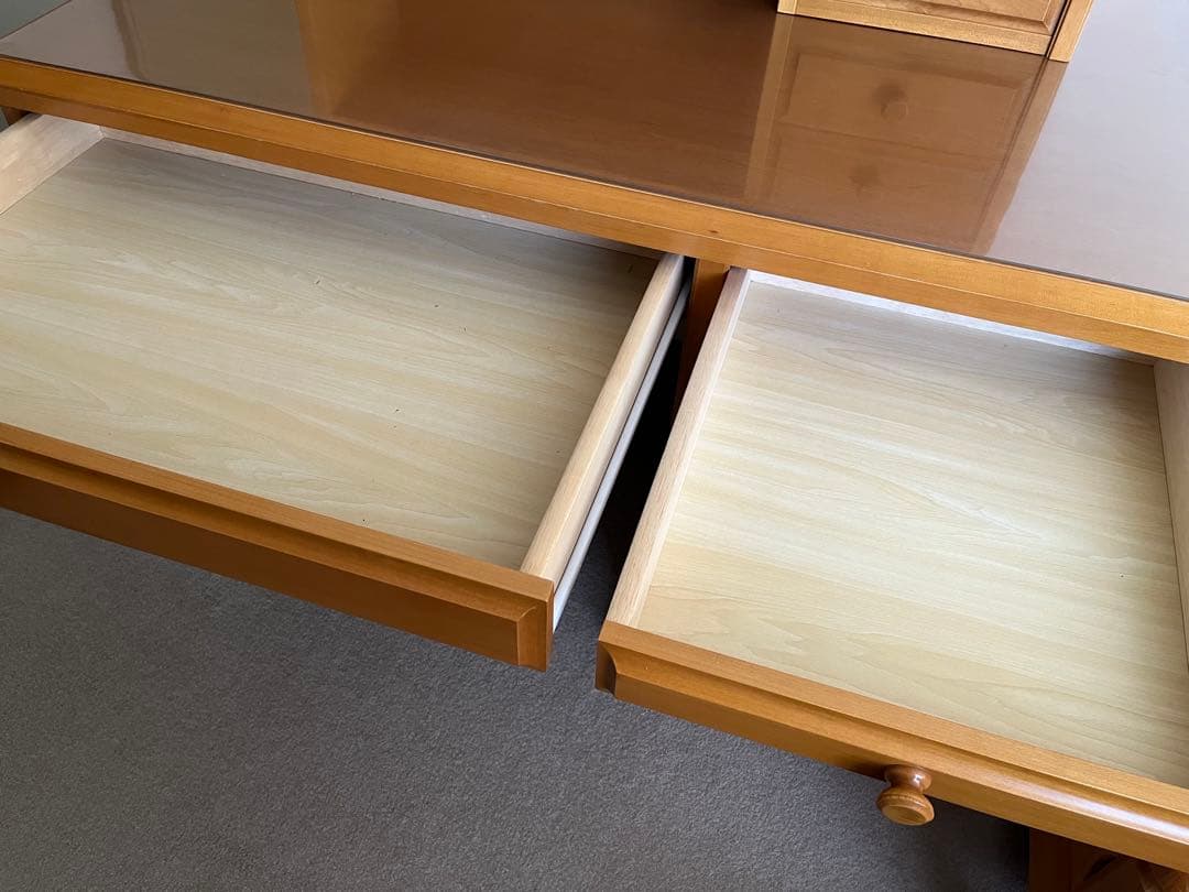 ＊美品＊ 天然木メープル学習デスク