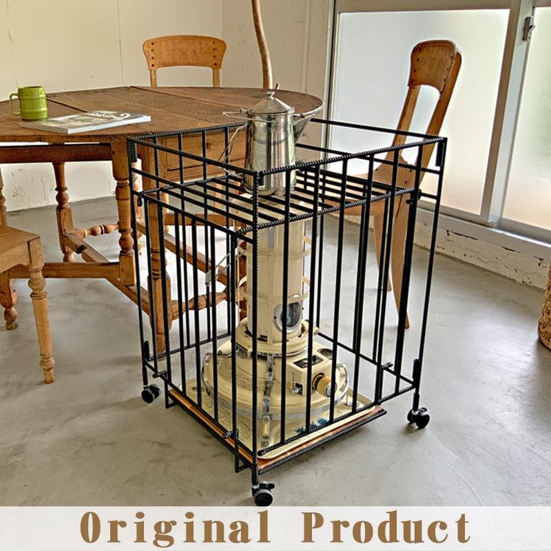 折りたたみ式 キャスター付き ストーブガード アイアン 収納 アラジン トヨトミ