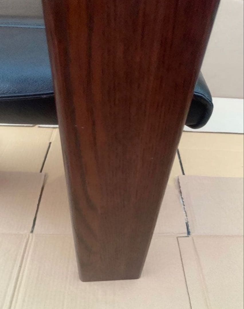 ①NAGANO 本革 ダイニングチェア アームチェア