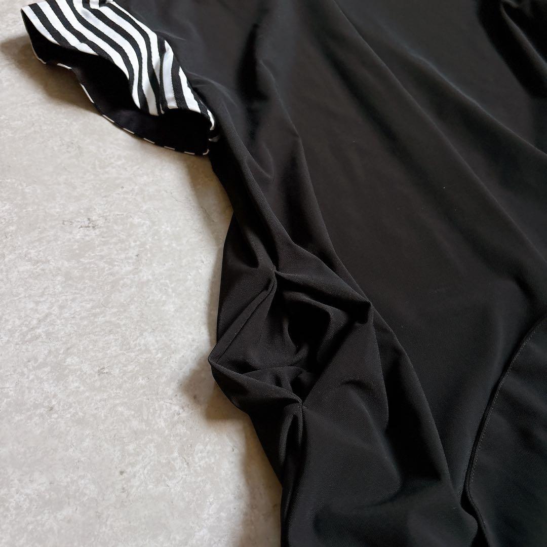 美品✨23ssボーダーズアットバルコニー　ペプラムワンピース　結婚式　黒　36