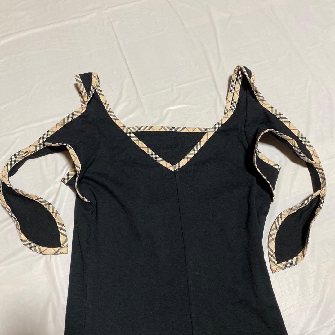 BURBERRY BLUE LABEL タンクトップ キャミソール　38 黒系