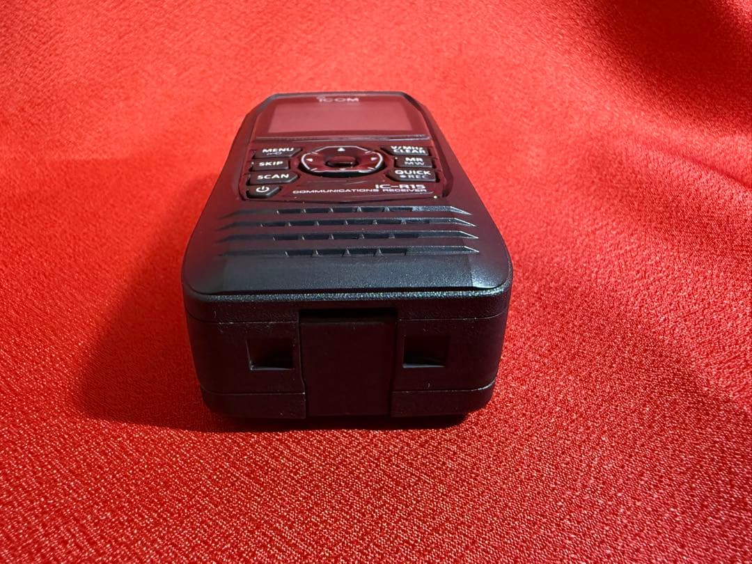 ICOM IC-R15（受信改造済）+乾電池ケース+ソフトウェア+ロッドアンテナ