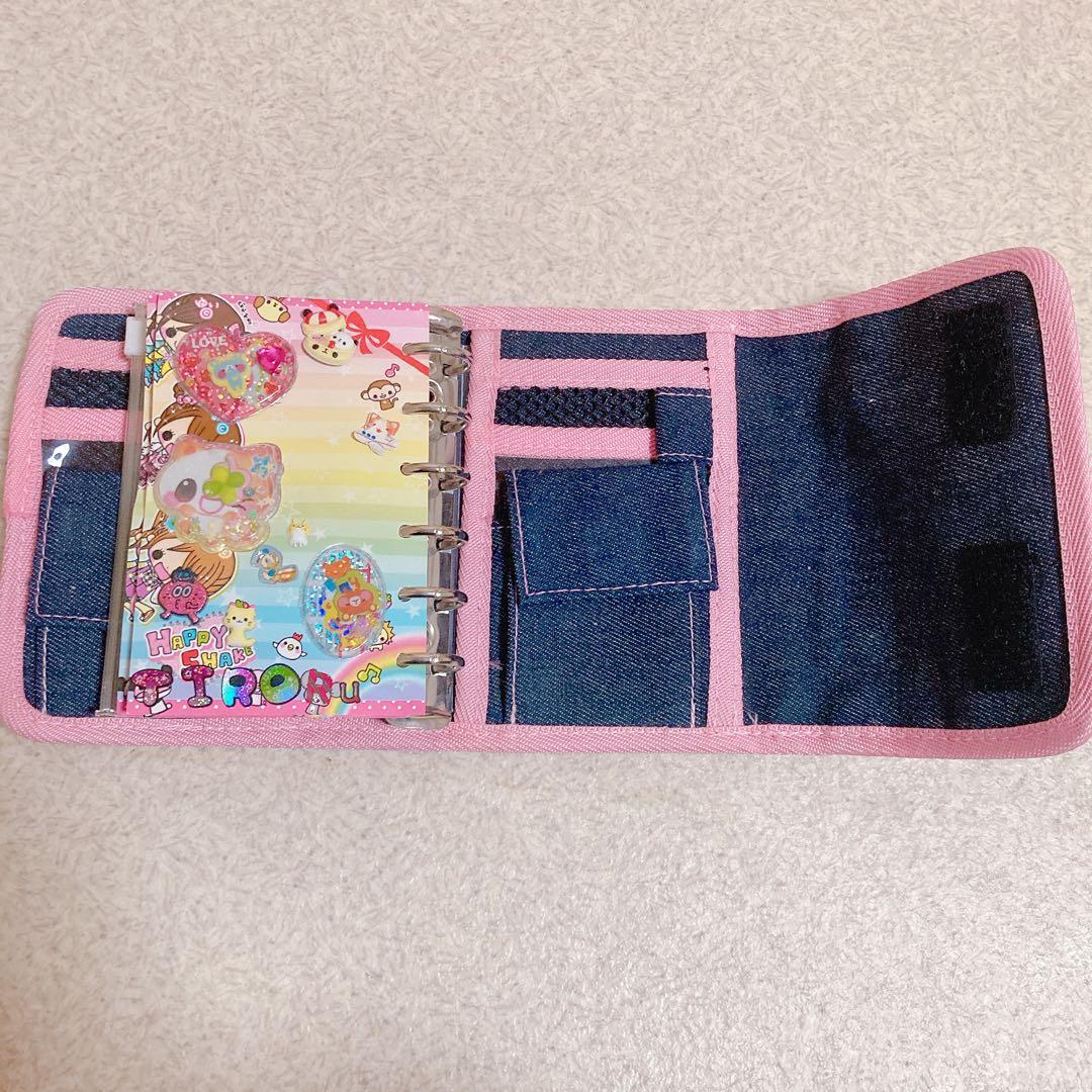 【平成レア】シール帳 シールつき 平成レトロ　平成女児　デニム チェーン　うさぎ