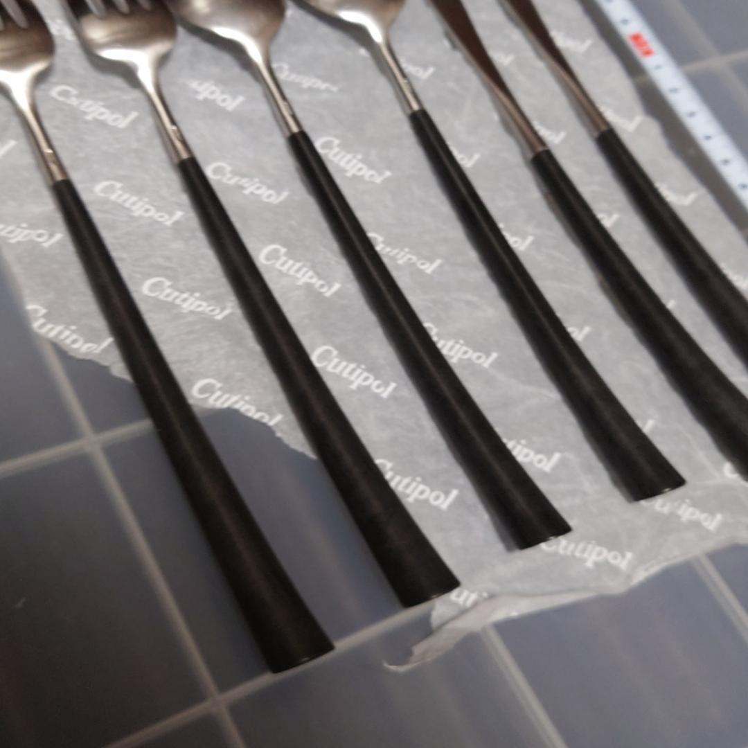 6本セット Cutipol　クチポール　NOOR①　ナイフ　フォーク　スプーン