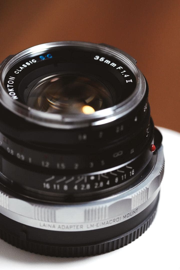 NOKTON 35mm F1.4 II SC VM M-Eマウント変換アダプター