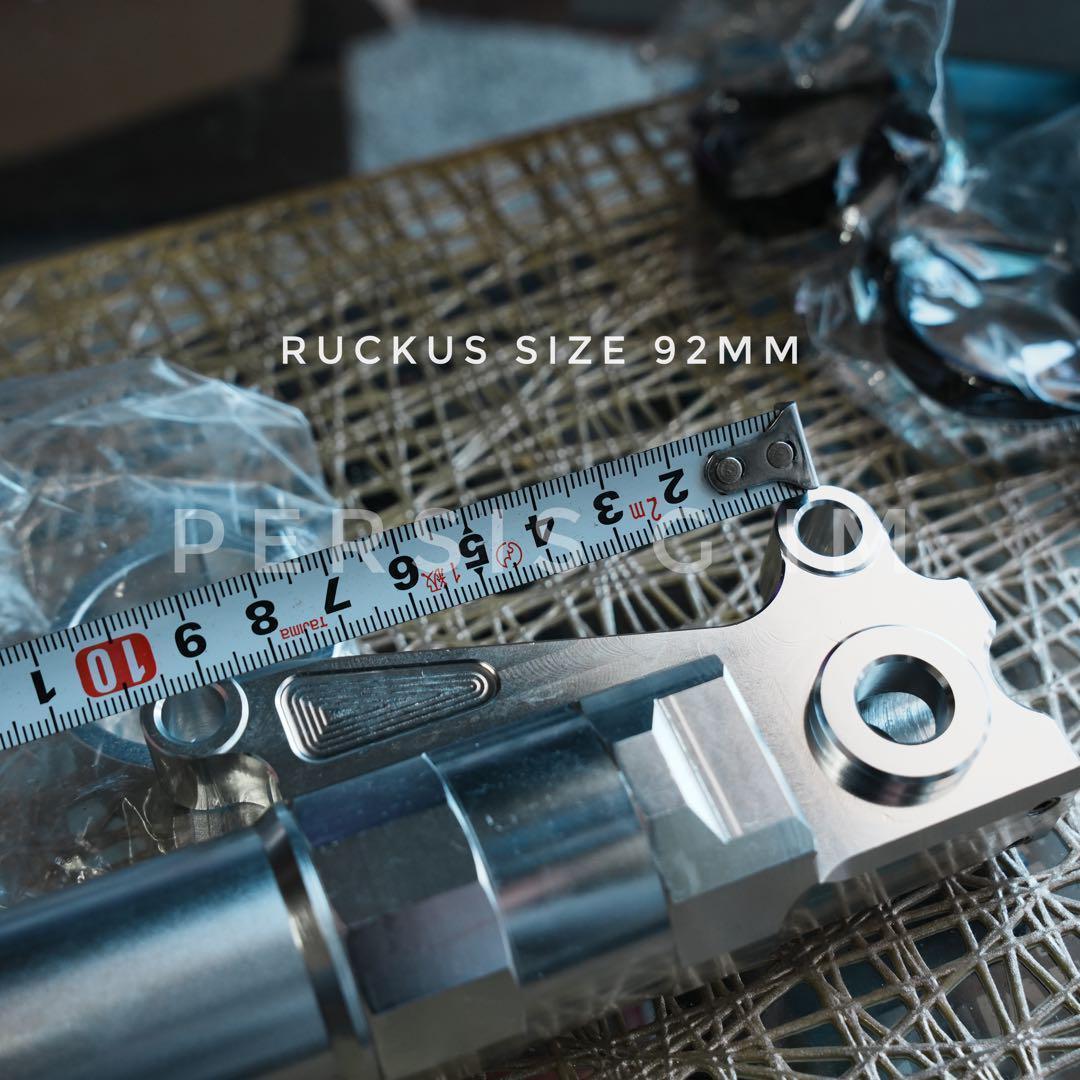 ズーマー フロントディスク化キット 全セット シルバー ruckus スクーピー