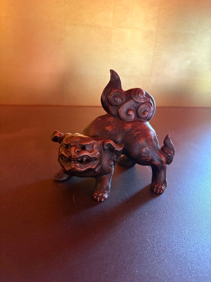 獅子　置物