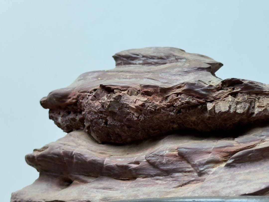 天然石 水石 紫色と茶色の岩