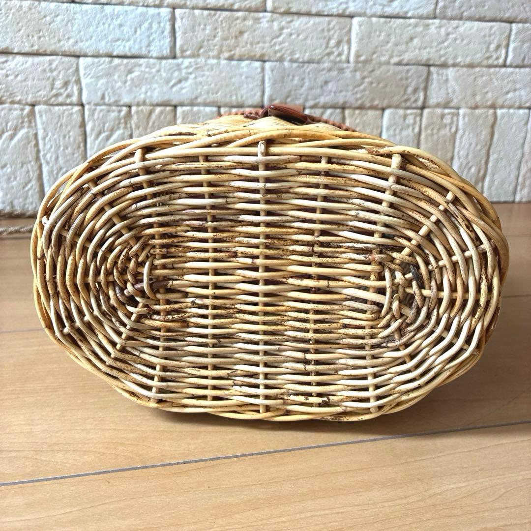 LUDLOW ラドロー ラタンポシェット 本革蓋限定コレクション