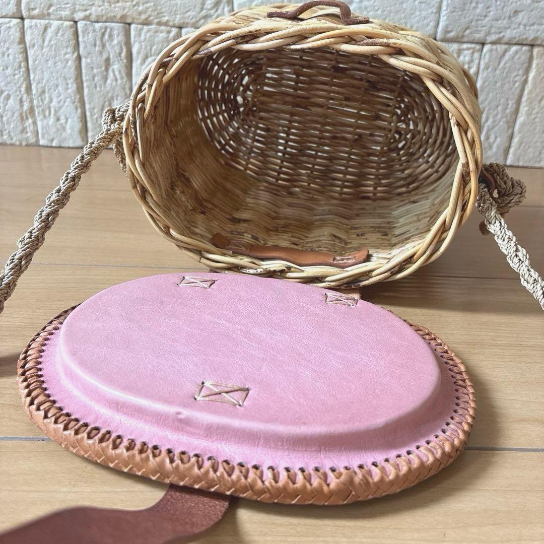 LUDLOW ラドロー ラタンポシェット 本革蓋限定コレクション