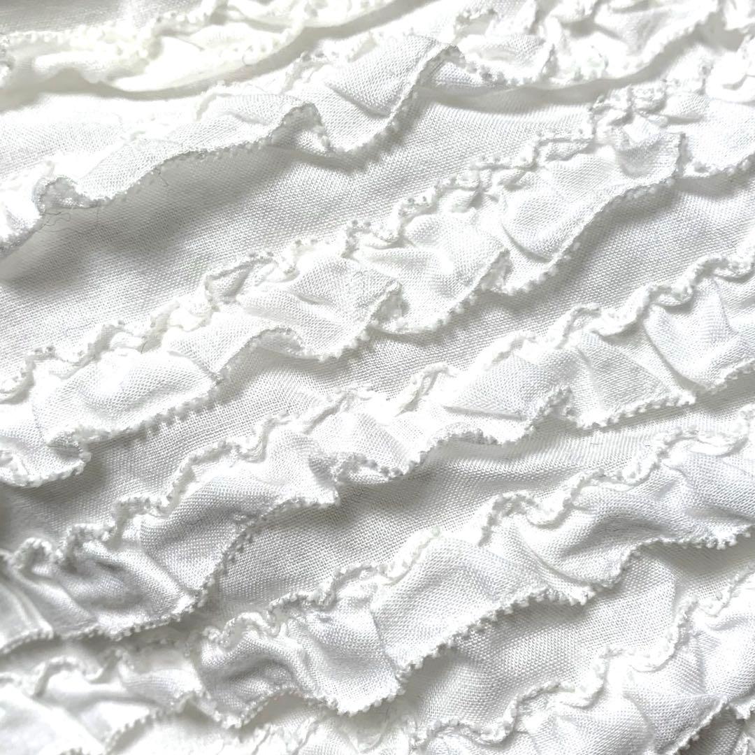 ◆ピンクハウス◆ ホワイト ピコフリルデザイン ショルダーバッグ