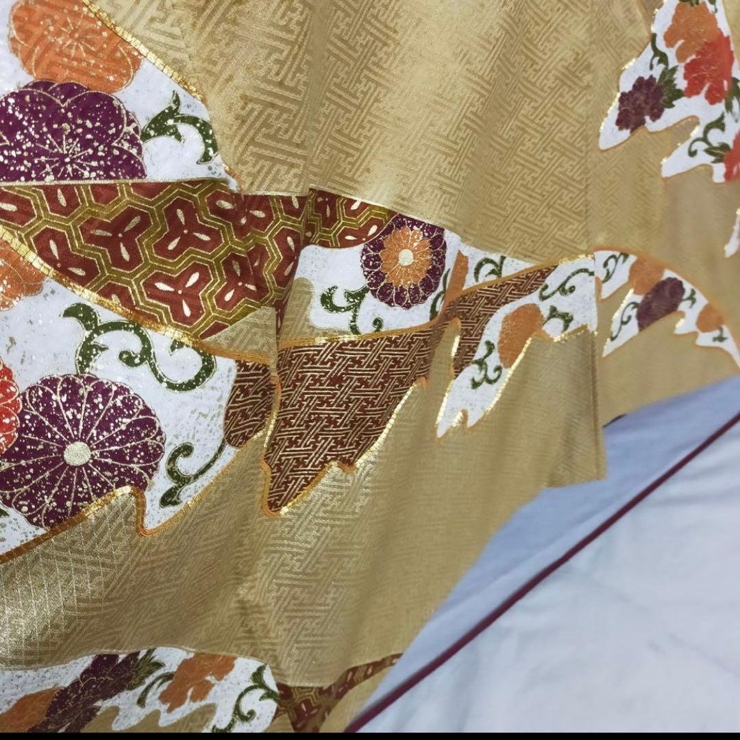 上品　正絹 色留袖　4点フルセット 鶯色　袋帯　入学式　結婚式　ママ　一つ紋