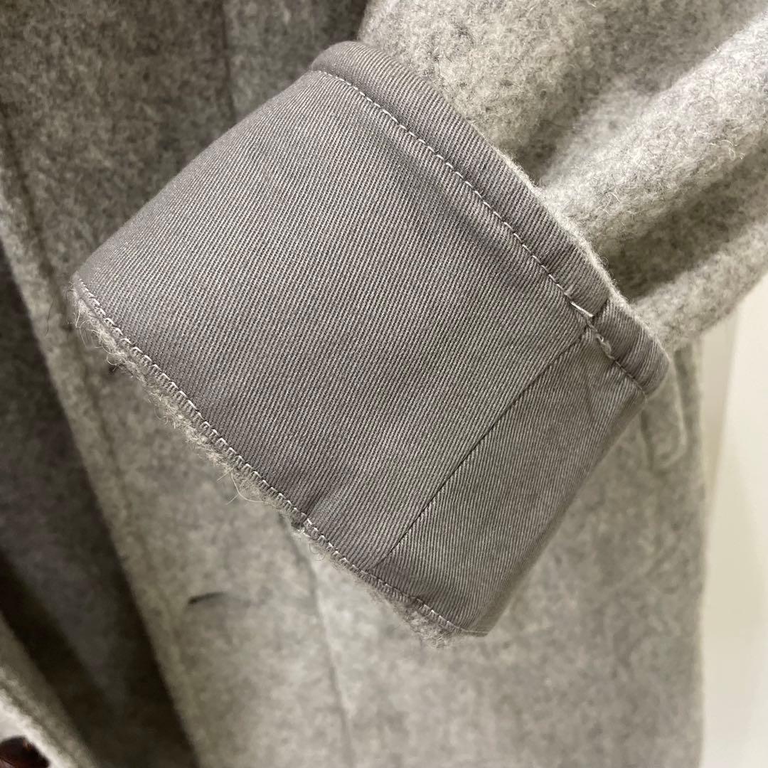 DANTON ウールモッサ　フード付きコート