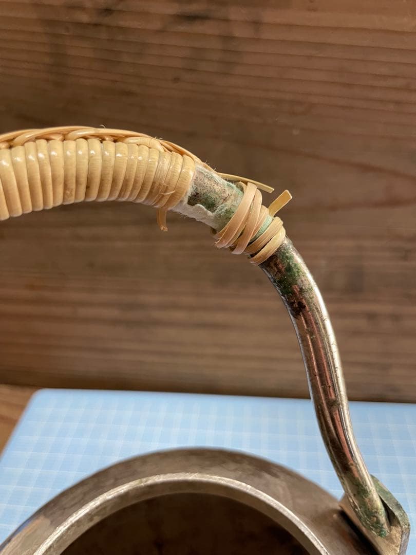 ア*社様 薬缶【m1349 水注　水さし 湯沸かし　急須　茶器　茶道具　煎茶　銀