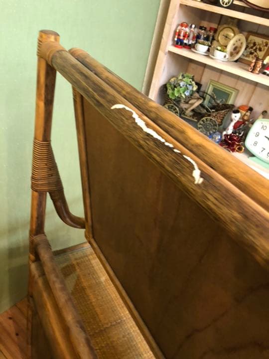 籐 ラタン ドレッサー 鏡台 インテリア アンティーク ビンテージ 昭和レトロ