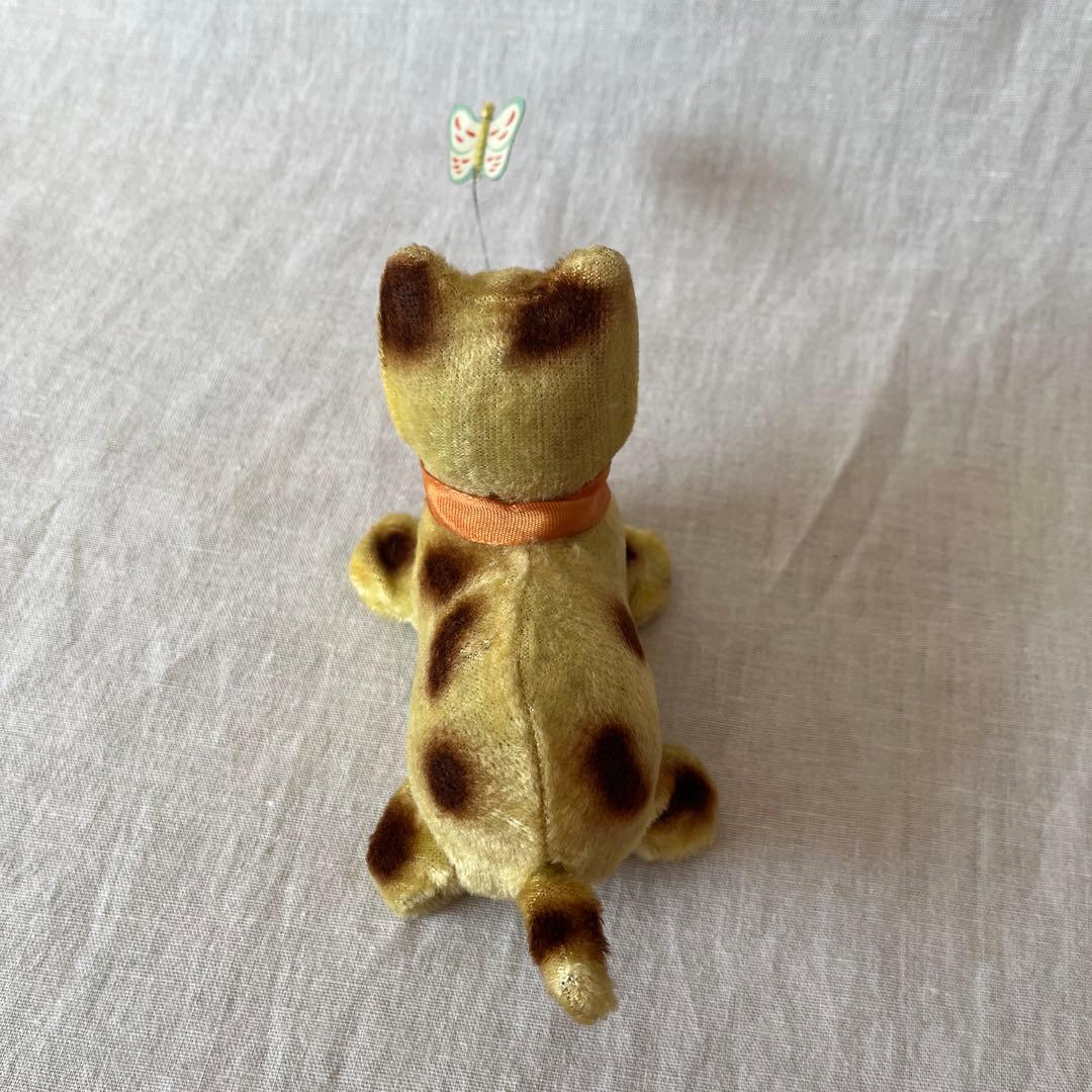 レア　アンティーク　ぜんまい　ねこ　蝶　ぬいぐるみ